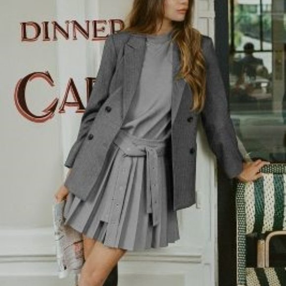 NWT Size S - Anthropologie MARE MARE PLEATED BELTED DRESS - Picture 1 of 16